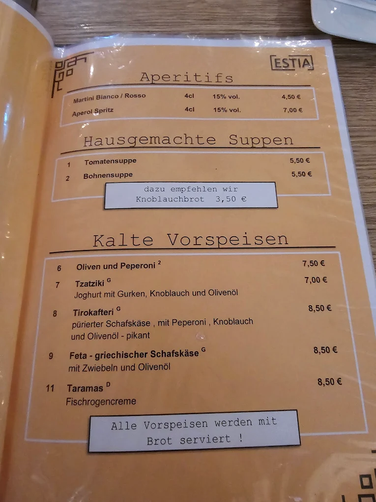 Restaurant Estia - Siegen menu 7