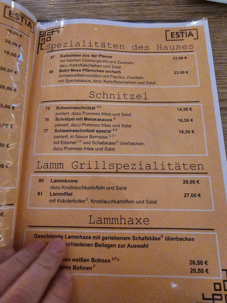 Restaurant Estia - Siegen menu 5
